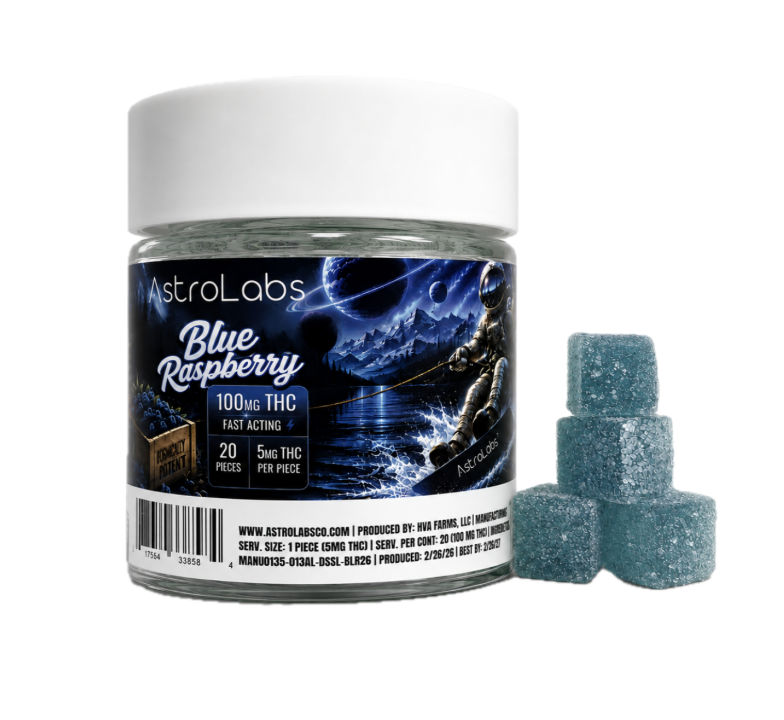 Blue Raspberry Fast Acting 5mg Gummies