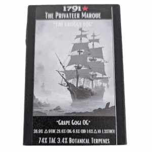 The Groggy Fog, Grape Gogi OG 0.5g Vape Cart (THC, CBG, CBD, Δ10, THCv)
