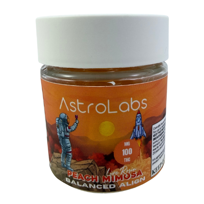 Peach Mimosa Balanced Live Rosin Gummies