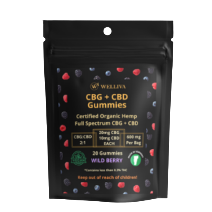 Welliva CBG CBD balanced Gummies