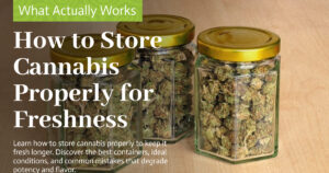 Education 27 How to Store Cannabis Properly for Freshness